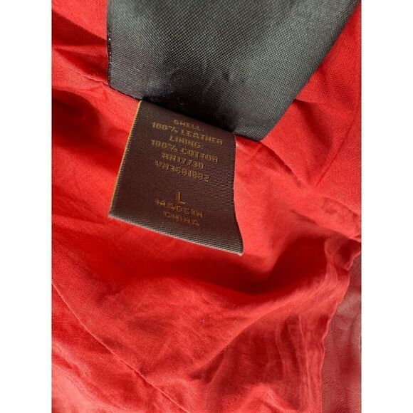 Zac Posen Target Leather Suede Moto Jacket Red Woman’s Bomber Size large - Picture 3 of 10